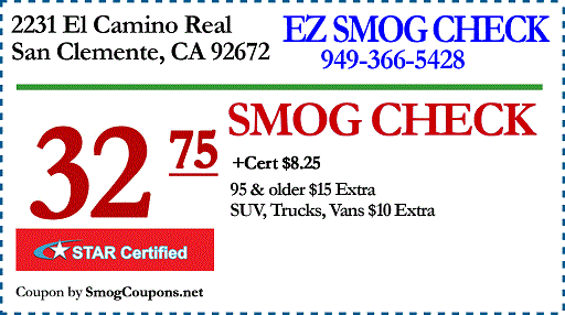 Smog Check in San Clemente